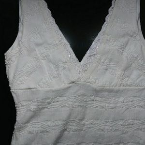 White House Black Market Size Medium Ivory Top